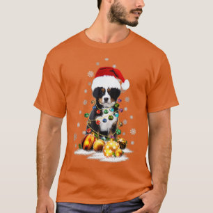 Camiseta Bernese Mountain Dog ilumina a Navidades coincidie