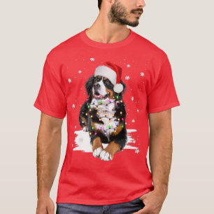 Camiseta Bernese Mountain Dog ilumina a Navidades coincidie