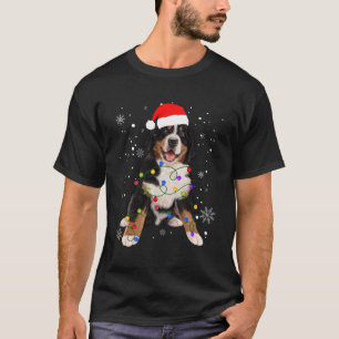 Camiseta Bernese Mountain Dog ilumina a Navidades coincidie