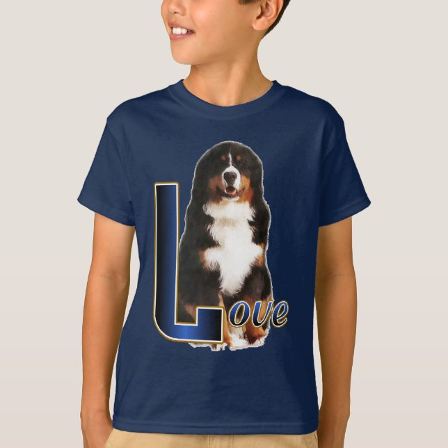 Camiseta Bernese Mountain Dog Love (Anverso)