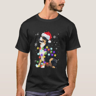 Camiseta Bernese Mountain Dog Merry Dogmas Santa Navidades