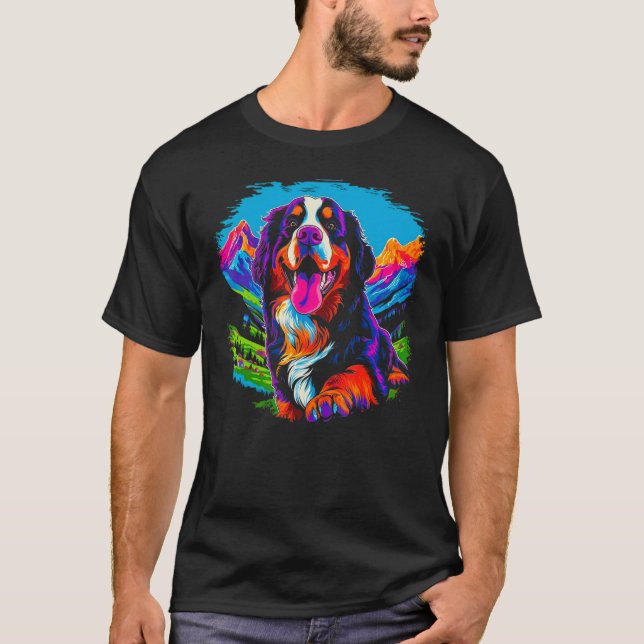 Camiseta Bernese Mountain Dog Mountain (Anverso)