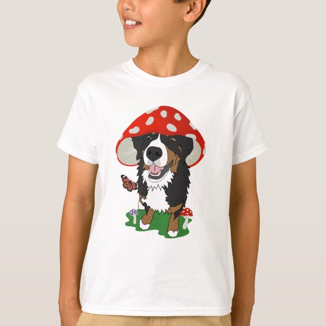 Camiseta Bernese Mountain Dog Mushroom (Anverso)