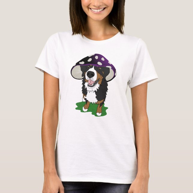 Camiseta Bernese Mountain Dog Mushroom Cap (Anverso)