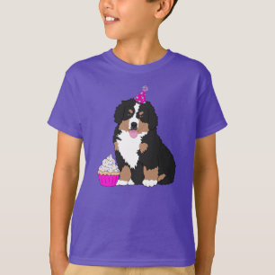 Camiseta Bernese Mountain Dog Puppy Birday