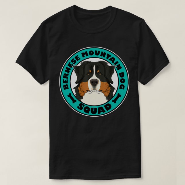 Camiseta Bernese Mountain Dog Squad I Dog Lover Bernese Mou (Diseño del anverso)