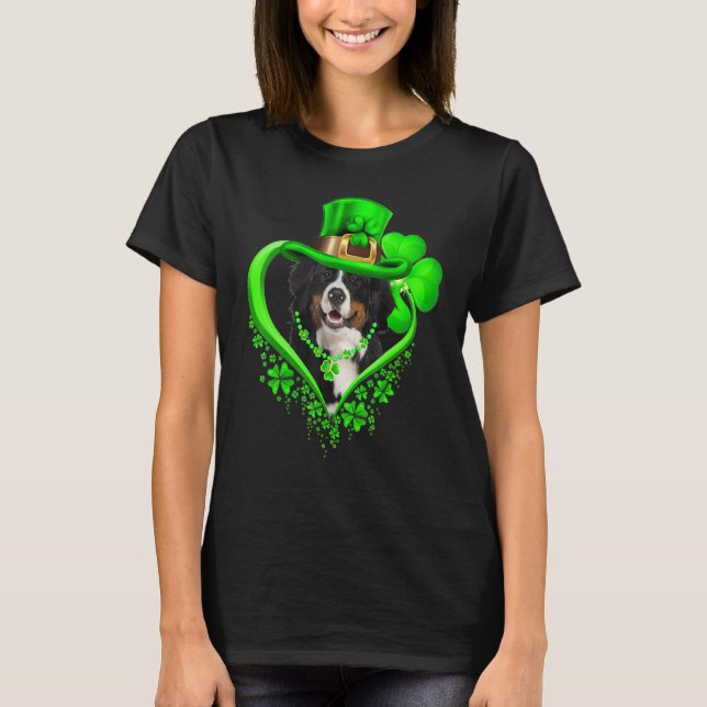 Camiseta Bernese Mountain Dog St Patricks Day Lover Irish S (Anverso)