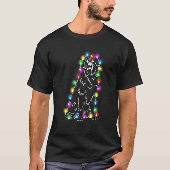 Camiseta Bernese Mountain Dogs Tree Christmas Xmas For Pet  (Anverso)