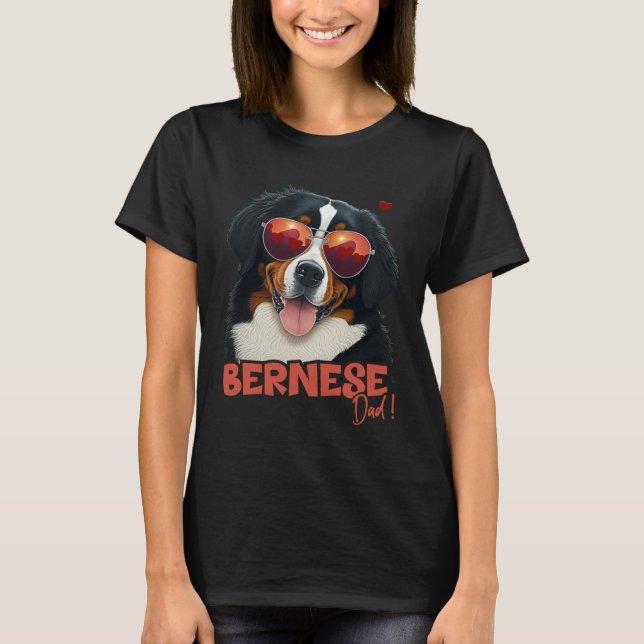Camiseta Bernesemountaindog Con Corazón Bernesedad (Anverso)