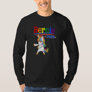 Camiseta Bernie 2020 Sanders Rainbow Lgbtq Unicorn Floració