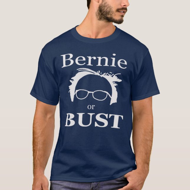 CAMISETA ¡BERNIE O BUSTO! CHORREADORAS DE BERNIE - (Anverso)