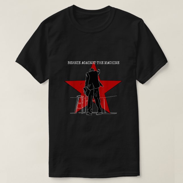 CAMISETA BERNIE SANDERS 2020 CONTRA LA MÁQUINA (Diseño del anverso)