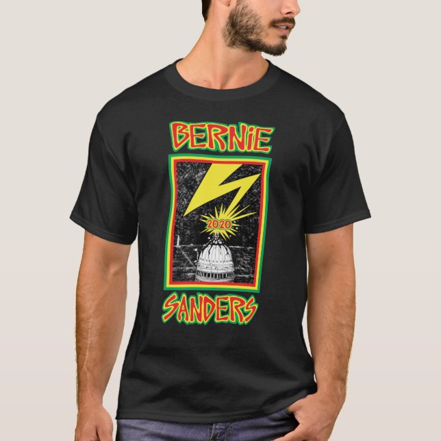 Camiseta Bernie Sanders 2020 D.C. Rayo (Anverso)