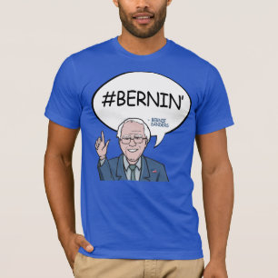 Camiseta Bernie Sanders Cita - Hashtag Bernin' - - .png