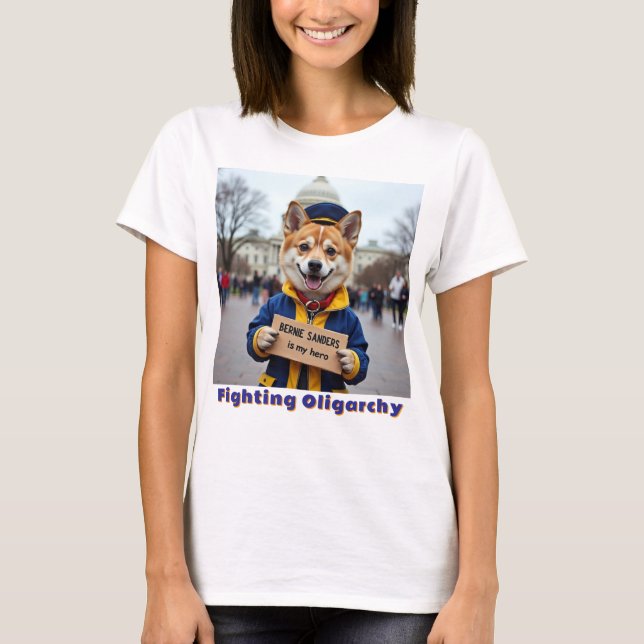 Camiseta Bernie Sanders Es Mi Héroe (Anverso)
