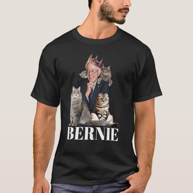 Camiseta Bernie Sanders Funny Cat Gift (Anverso)