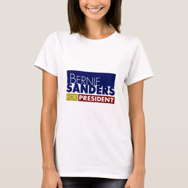 Camiseta Bernie Sanders para el presidente V1 (Anverso)