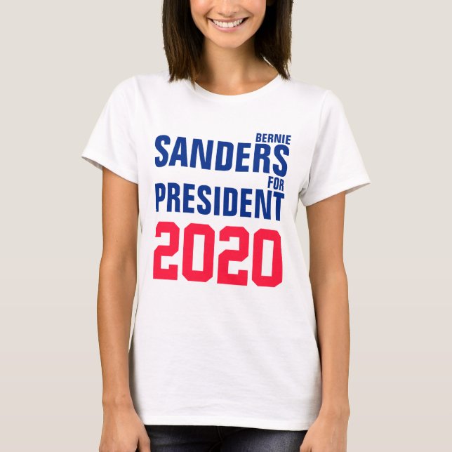 Camiseta BERNIE SANDERS PARA PRESIDENTE 2020 - Personalizad (Anverso)