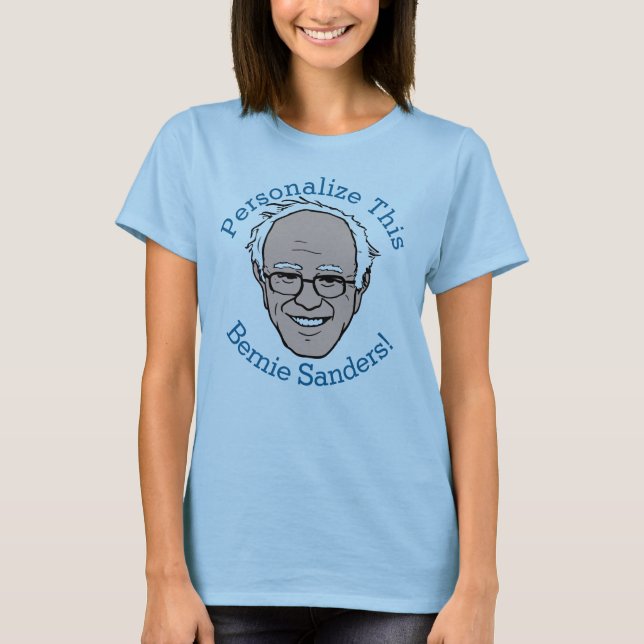 Camiseta Bernie Sanders Personalizado Face, PERSONALIZADA (Anverso)
