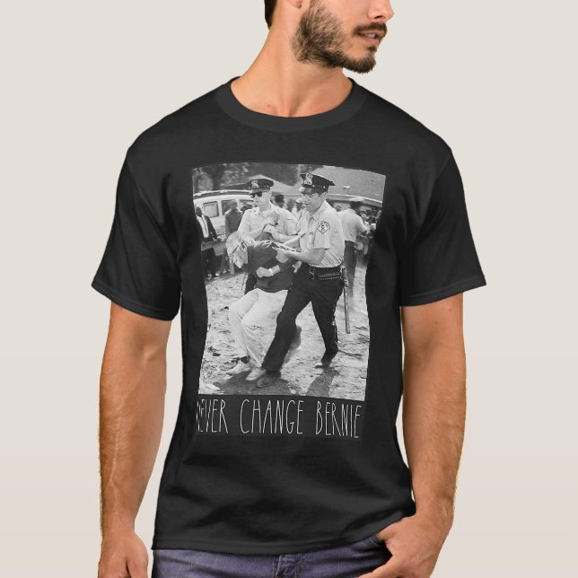 Camiseta Bernie Sanders protesta por el arresto 2020 de Ber (Anverso)