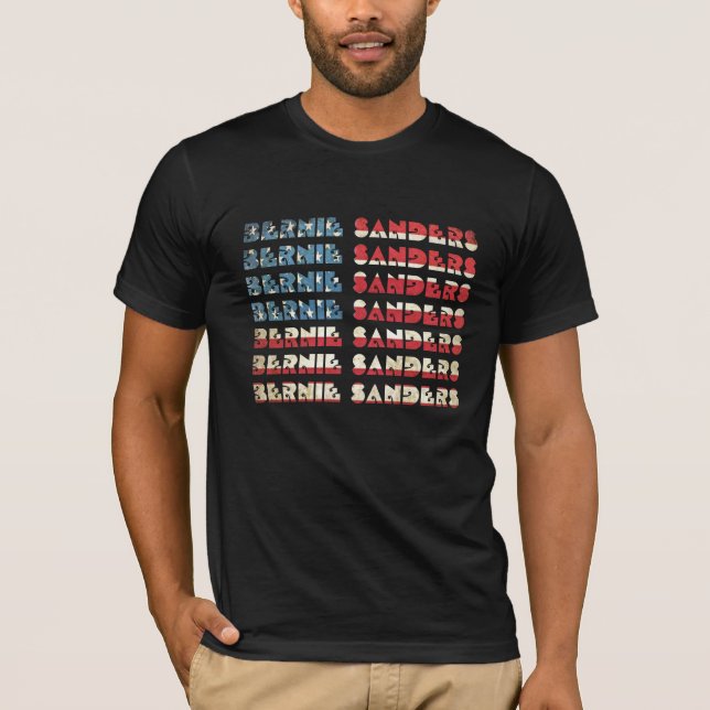 Camiseta Bernie Sanders Retro USA T-Shirt AA (Anverso)