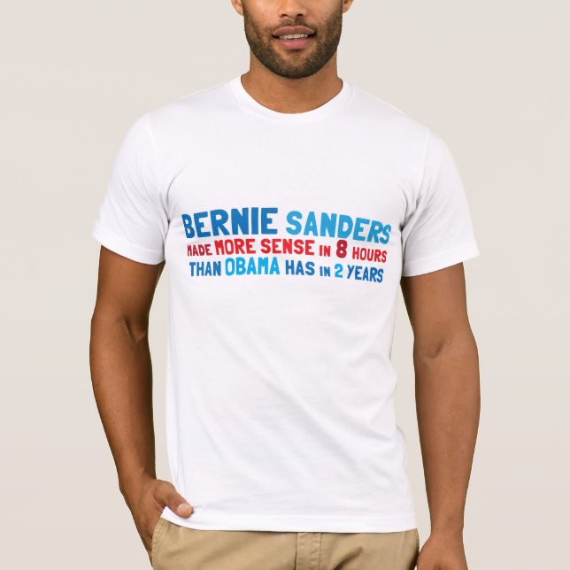 Camiseta Bernie Sanders Tiene Sentido (Anverso)
