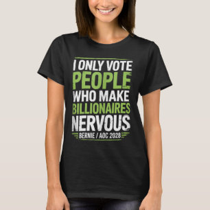 Camiseta Bernie Sanders Y Aoc 2028 Para La Campaña Presiden
