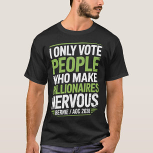 Camiseta Bernie Sanders Y Aoc 2028 Para La Campaña Presiden