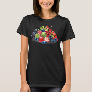 Camiseta Berries All Kinds Fresa Blueberry Raspberry