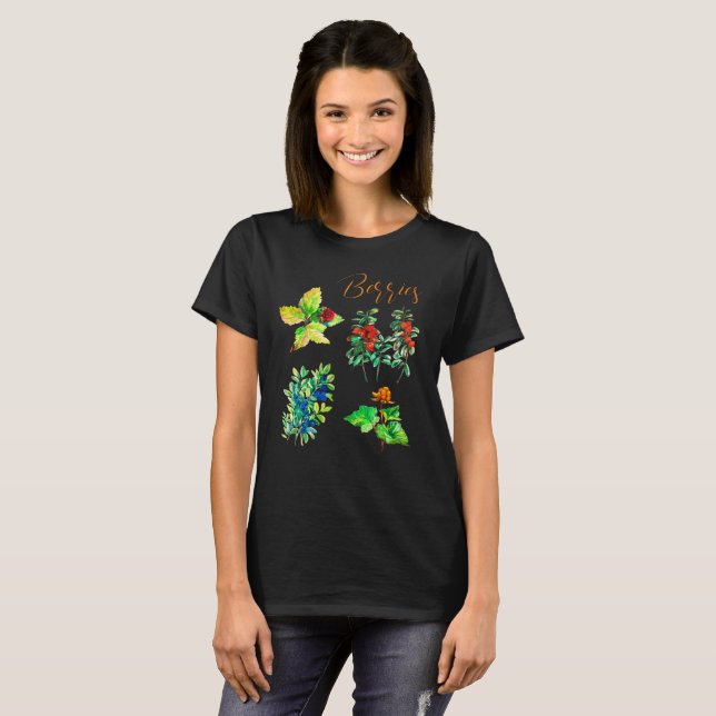 Camiseta Berries, arándanos, arándanos, arándanos (Anverso completo)