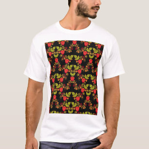 Camiseta Berries rusas de Khokhloma: Estilo tradicional