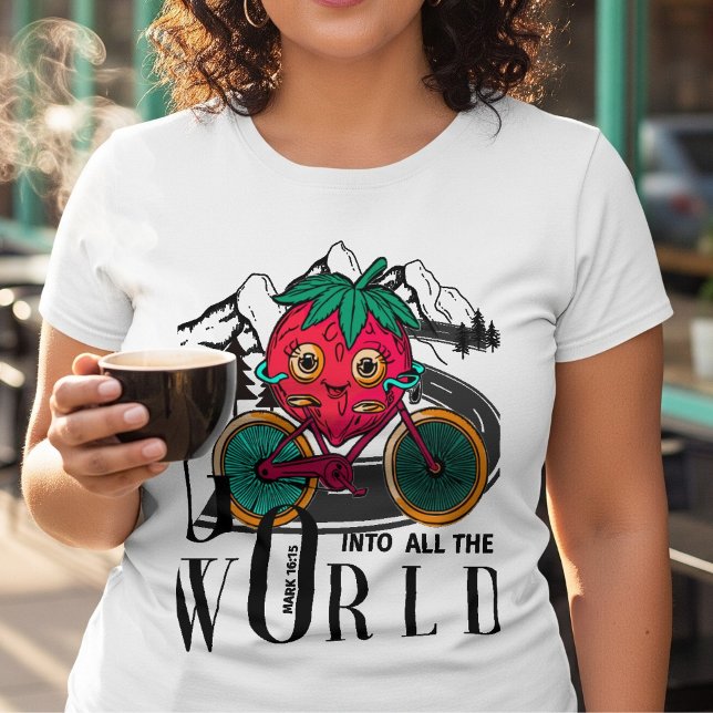 Camiseta Berry Biker Faith Tee – “Go Into All the World”  (Subido por el creador)