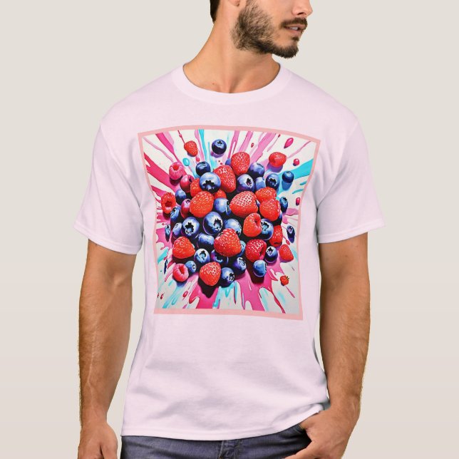 Camiseta Berry Blast: Fruity Fun (Anverso)