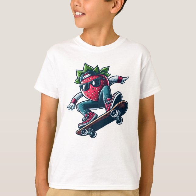 Camiseta Berry Boarder - Personalizado de Skateboarding Str (Anverso)