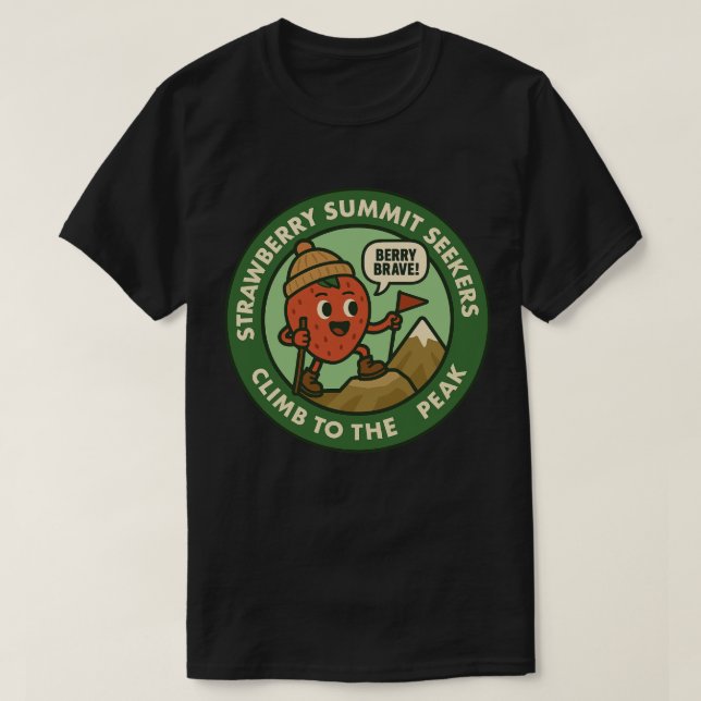Camiseta Berry Brave Mountain Hiking Adventure (Diseño del anverso)
