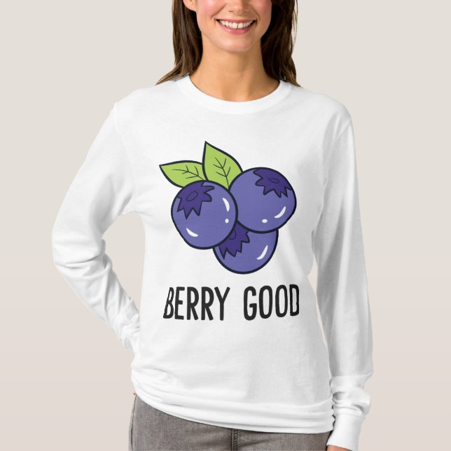 Camiseta Berry de arándano azul Berry Good Blueberry Fruit  (Anverso)