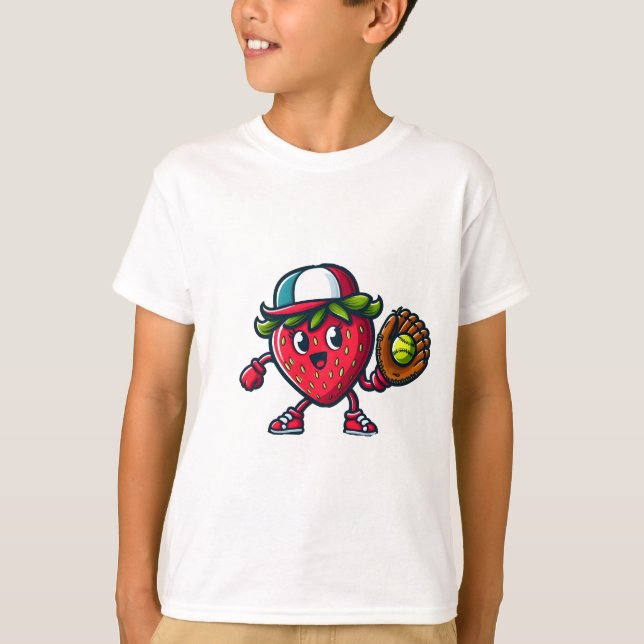 Camiseta Berry Good en este juego! Strawberry Softball (Anverso)