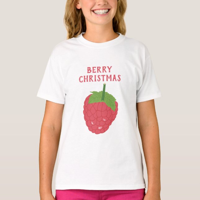 Camiseta Berry Navidades Raspberry Fruit Design (Anverso)