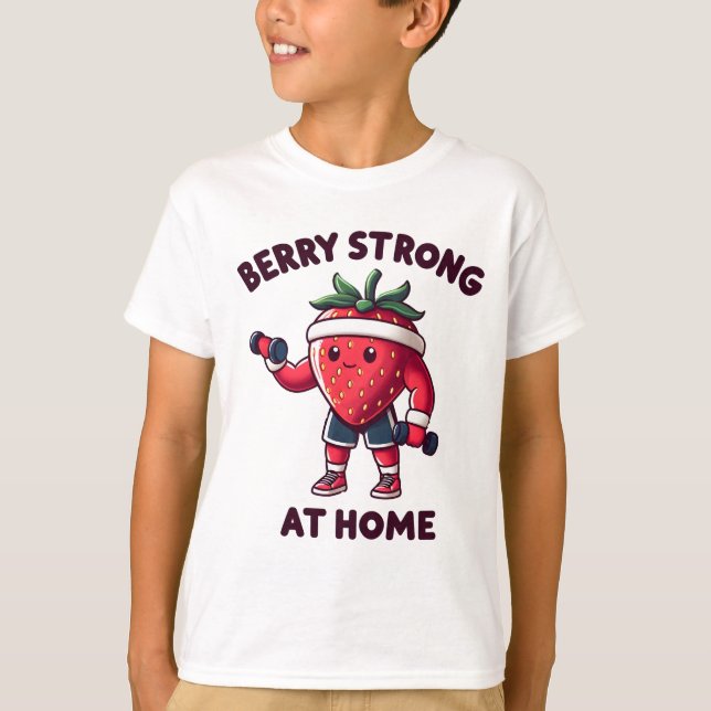 Camiseta Berry Strawberry En Casa (Anverso)
