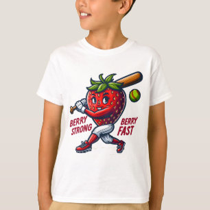 Camiseta Berry Strong, Berry Fast! Strawberry Softball