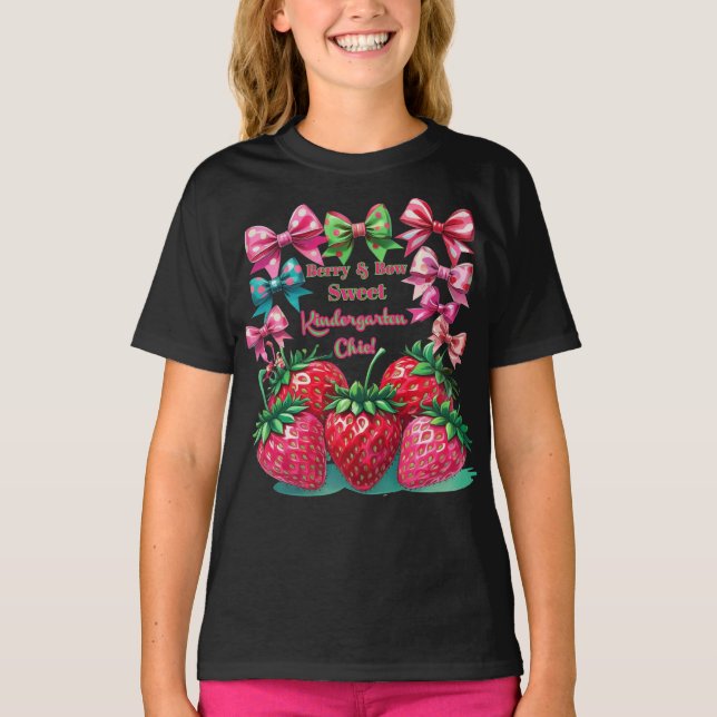 Camiseta Berry y Lazo Dulce Kindergarten Chic (Anverso)