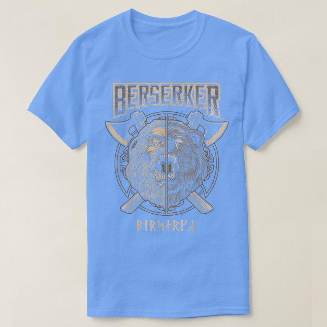 Camiseta Berserker Viking Norse Pagan Bear Warrier (Diseño del anverso)