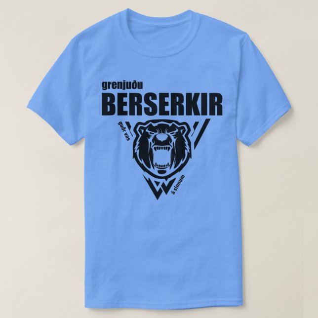 Camiseta Berserkir Berserker Vikings Black (Diseño del anverso)