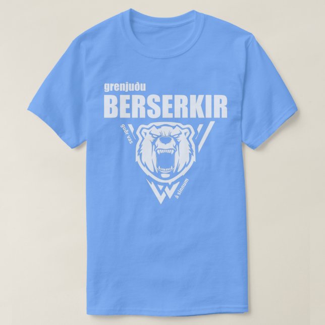 Camiseta Berserkir Berserker Vikings White (Diseño del anverso)