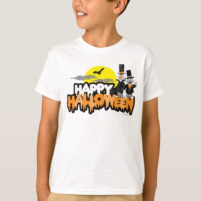 Camiseta Bert y Ernie | Feliz Halloween (Anverso)