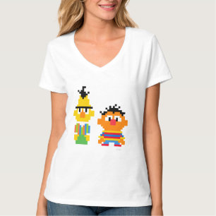 Camiseta Bert y Ernie Pixel Art