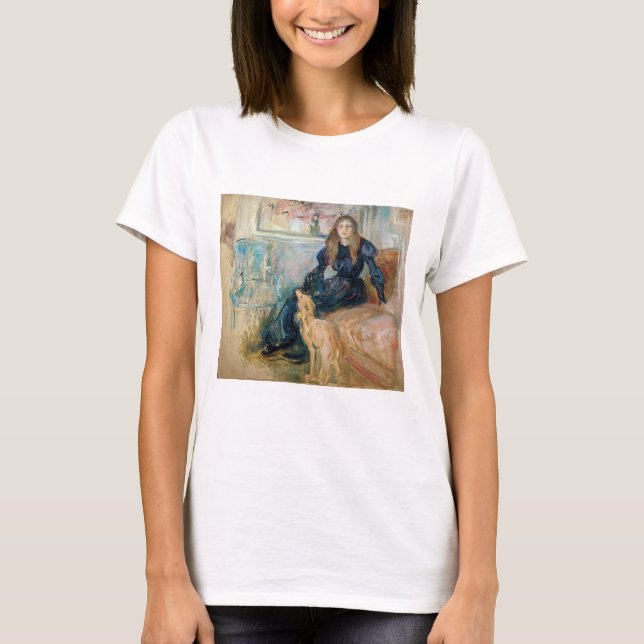 Camiseta Berthe Morisot - Julie y su Greyhound Laerte (Anverso)
