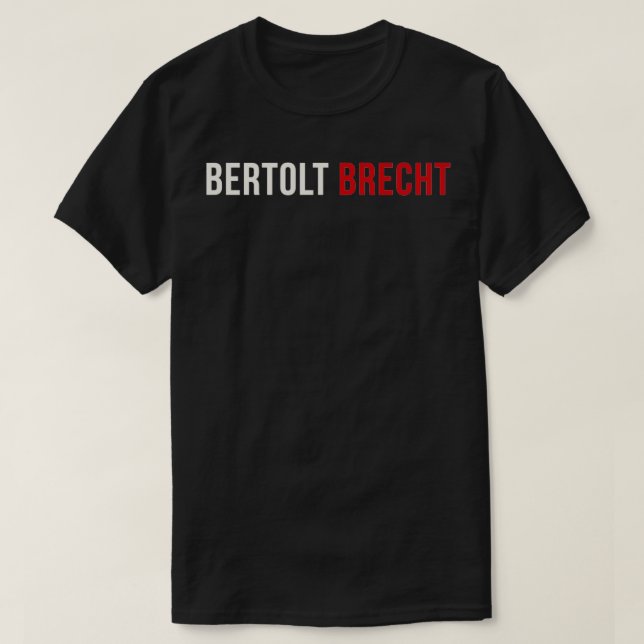 Camiseta Bertolt Brecht (Diseño del anverso)