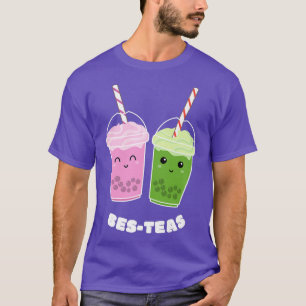 Camiseta Bes-Teas Besties Tea Bubble Cute Boba Kawaii Mejor