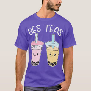 Camiseta Bes Teas Besties Tea de burbuja Cute Boba Mejor
